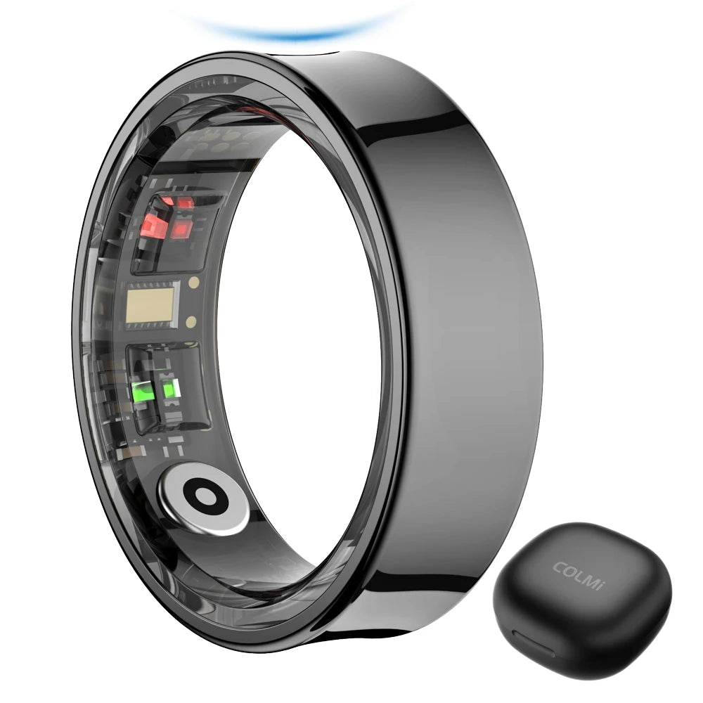 2024 COLMI R09 Smart Ring with Charging Case, Health & Sleep Monitor ...