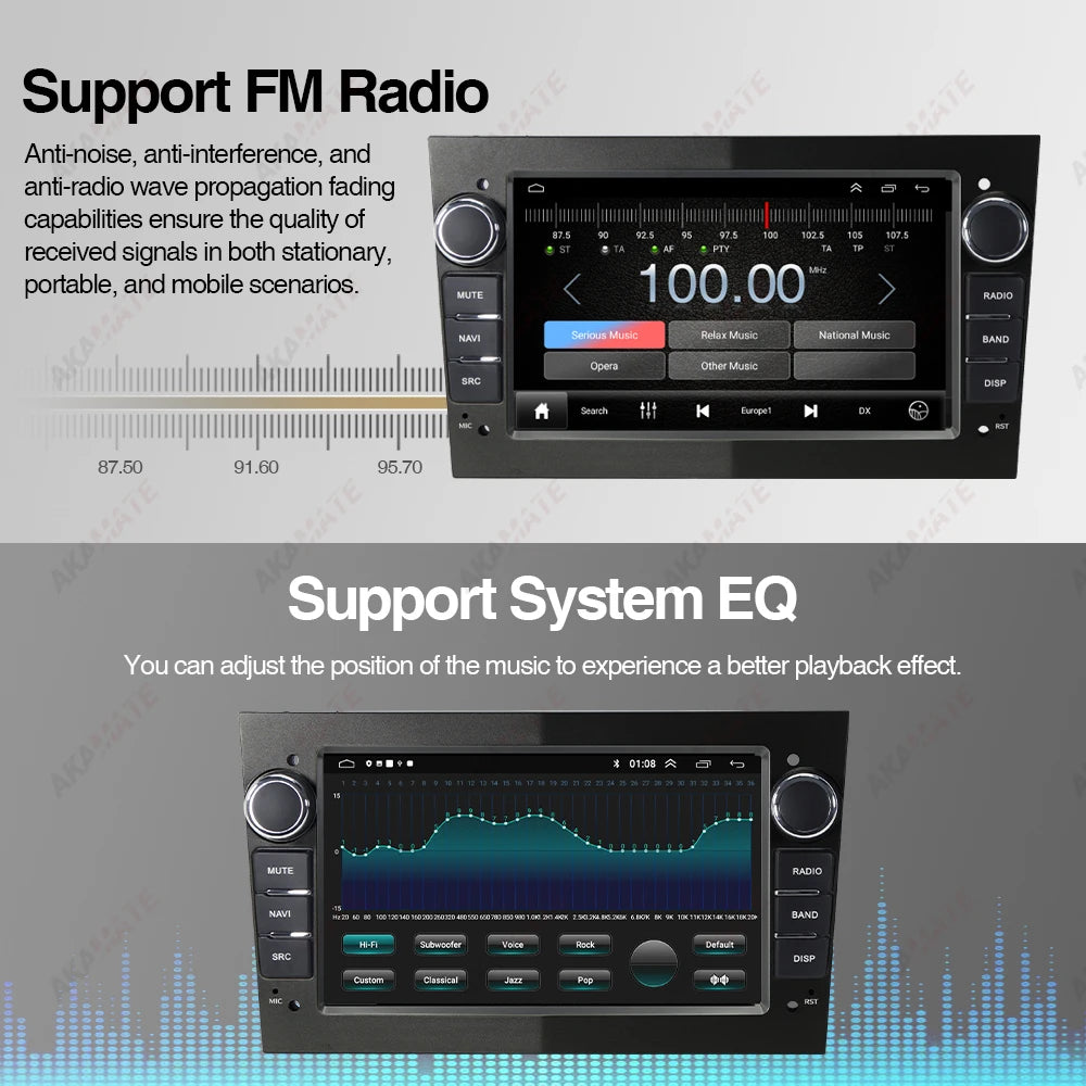 2GB 32GB Car Radio GPS Opel Astra Vectra &ndash; Wireless CarPlay