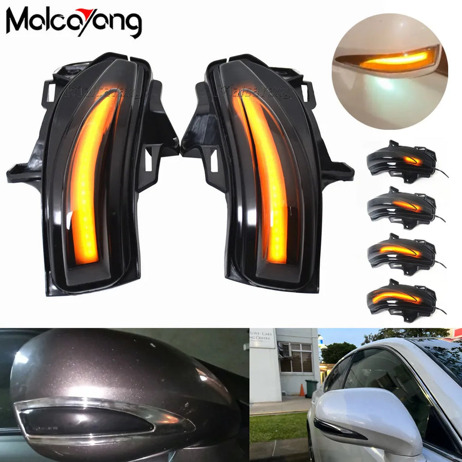 Luces de señal de giro LED en flujo para Lexus IS250 IS250C IS300C LS460 LS460L