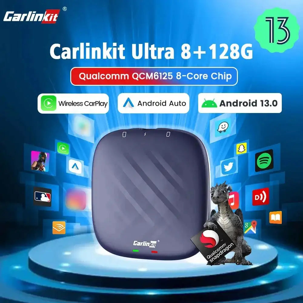 Carlinkit Android 13 TV Box Wireless CarPlay Android Auto