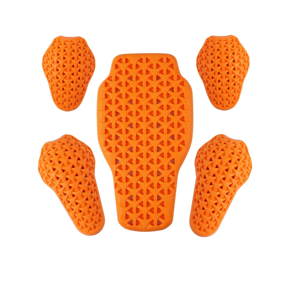 WOSAWE CE Motorcycle Back Protector &ndash; High Elasticity 5pcs 1