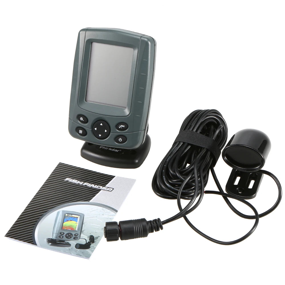 Portable 3.5" LCD Fish Finder with Sonar Sensor and Depth Locator for Outdoor Fishing
