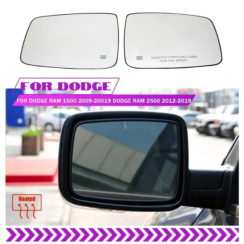 Apkures sānu spoguļa stikls Ram 1500 2500 2010 2019 Left Right