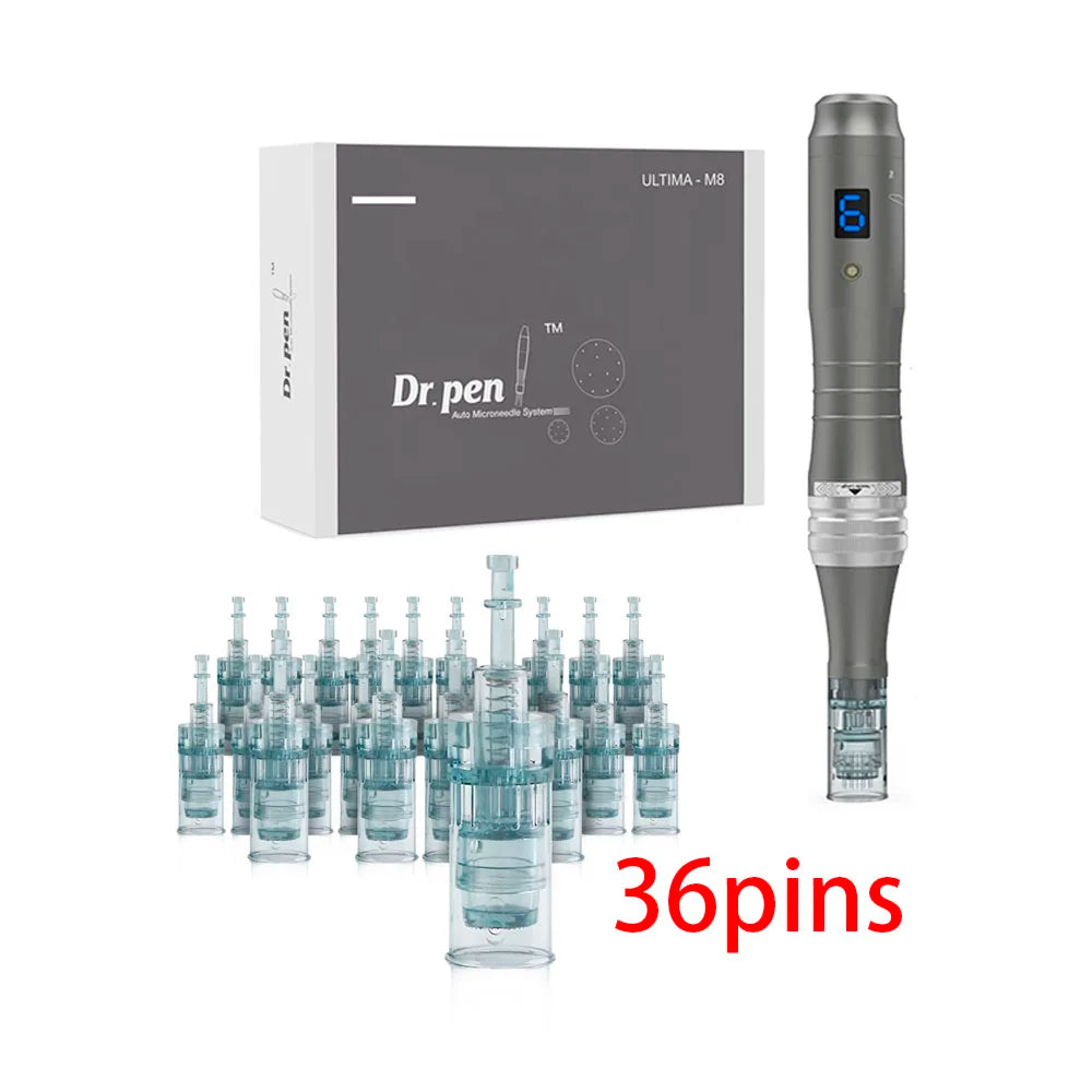 Dr Pen M8 - Wireless Derma Pen With 22 Needles Plus Display 22pcs 36P