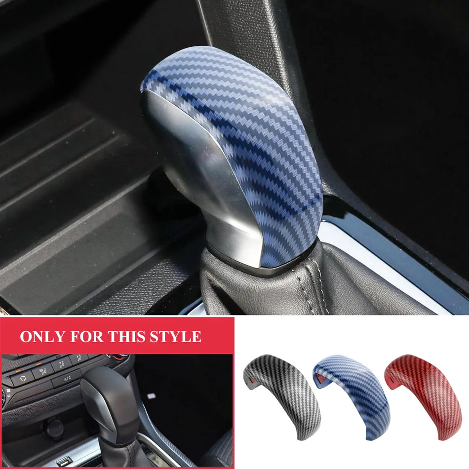 Kryt gombíka prevodovky pre Peugeot 308 hatchback s textúrou uhlíkových vlákien ABS vylepšenie interiéru