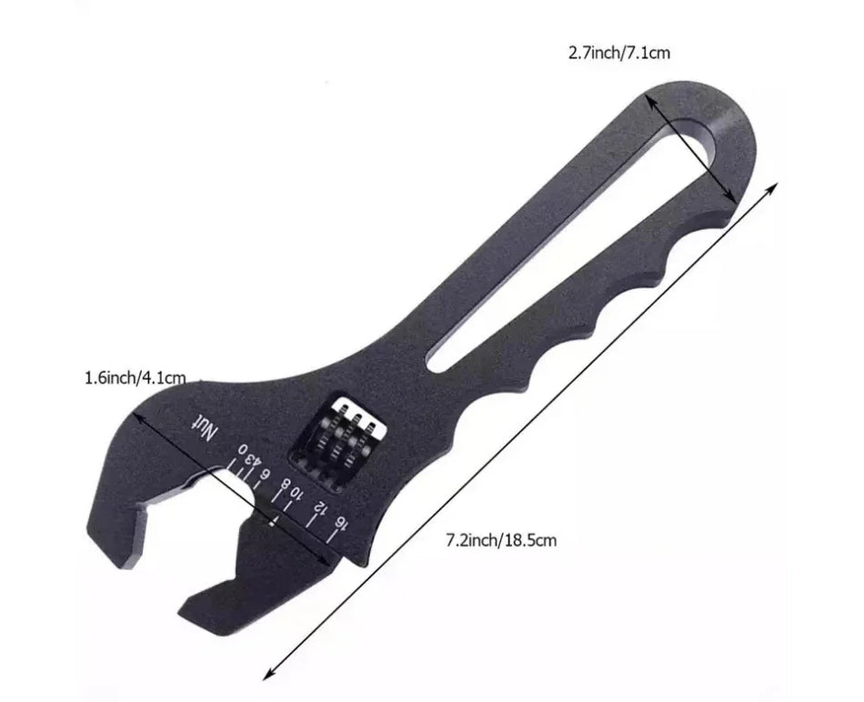 Cheie Reglabilă din Aluminiu AN pentru Racorduri AN3-AN12, Cheie pentru Hârtie