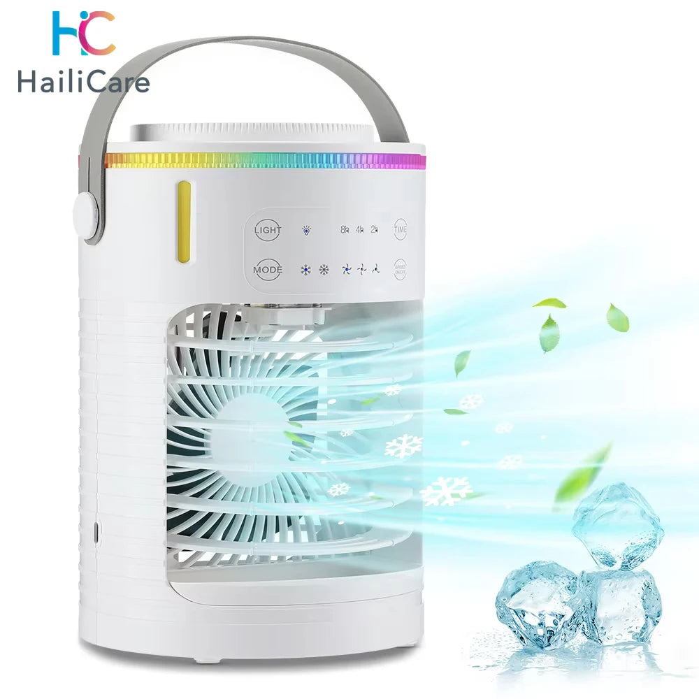 Portable Air Conditioner Cooling Spray Fan with USB Electric Humidifier