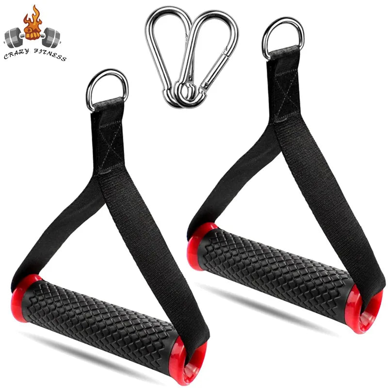 Multifunction Gym Resistance Bands Handles - Anti-slip Grip &amp; Strong Nylon