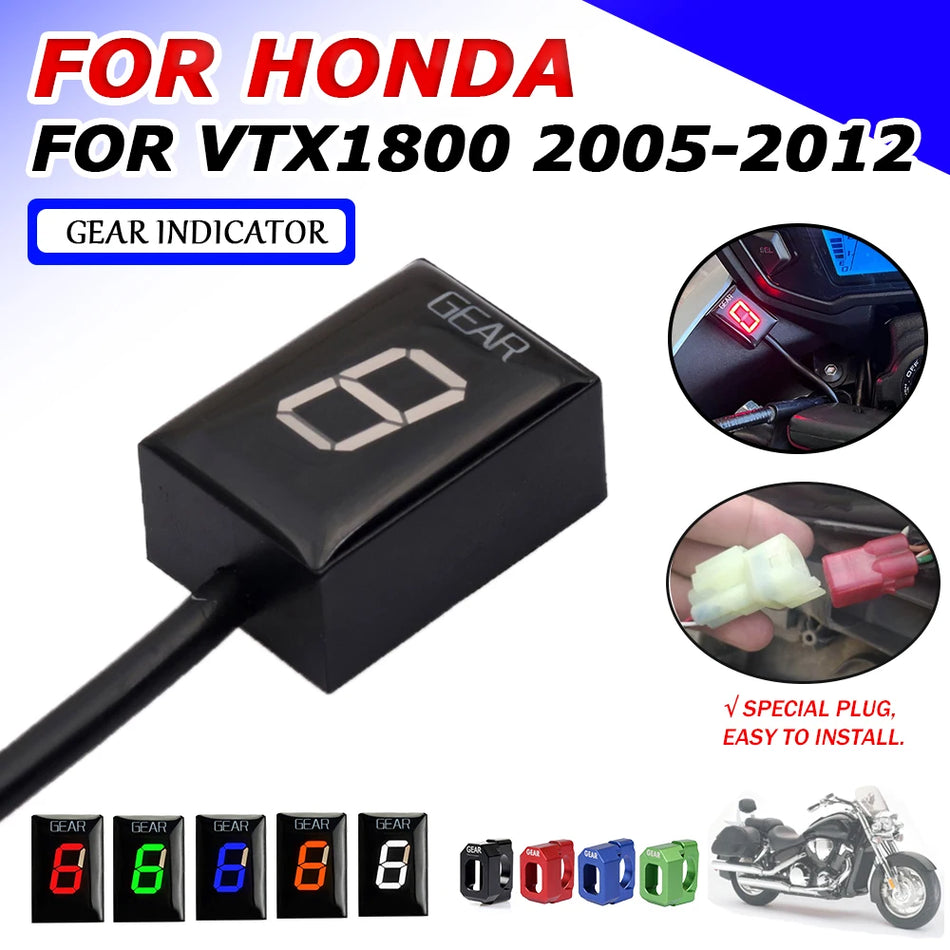 Honda VTX1800 Gear Indicator ECU Speed Display Meter, LED Display For VTX1800 2005-2012