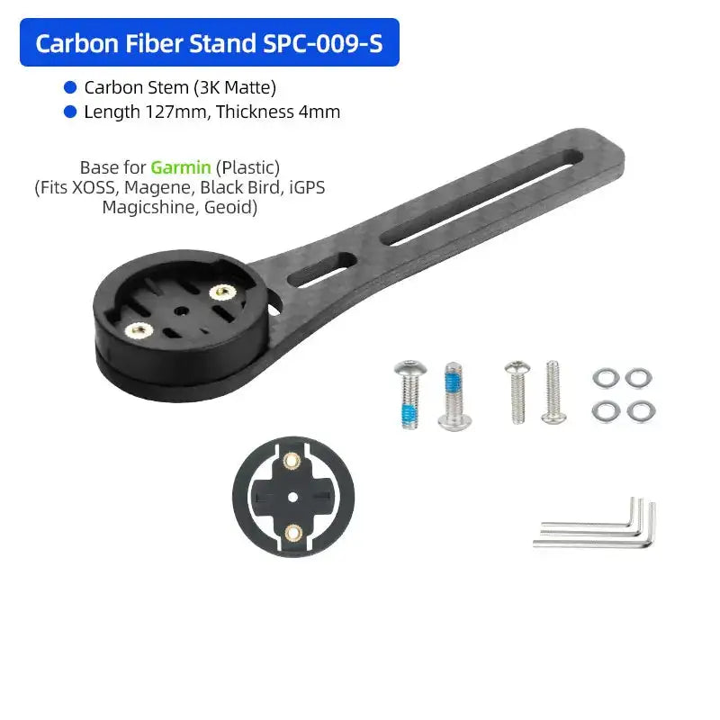 Carbon Handlebar Computer Bracket For Garmin Bryton Wahoo CB Short SPC009GB-S