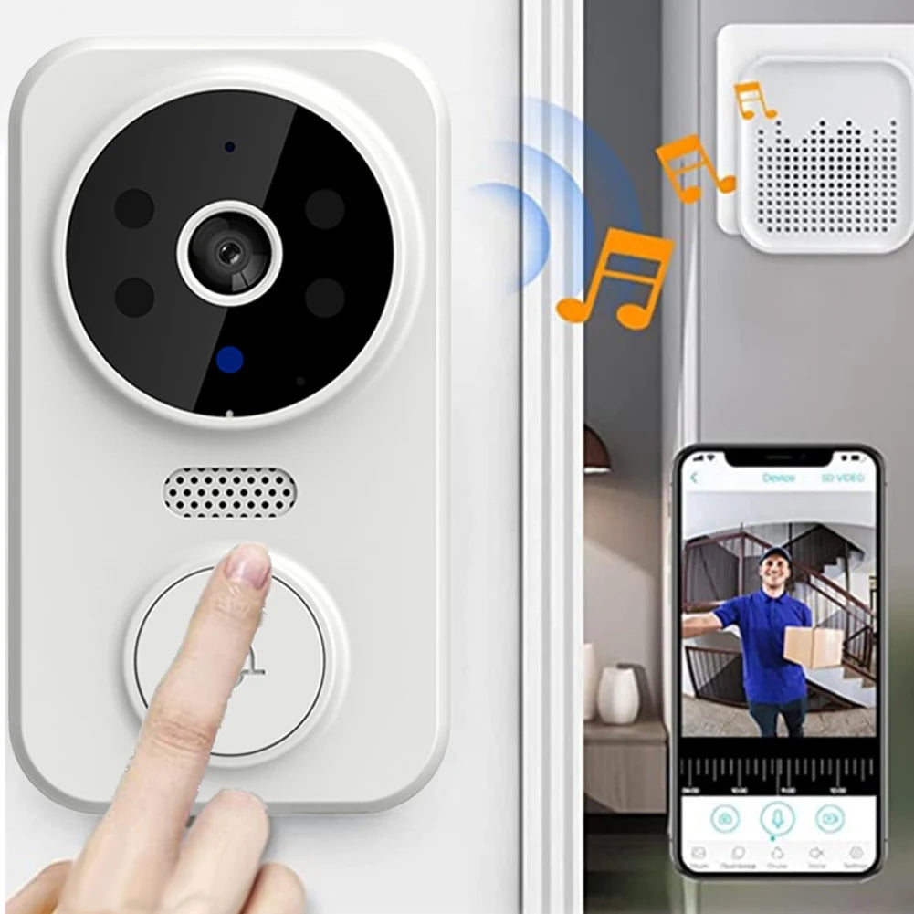 WiFi Smart Audio Doorbell Camera - 2-Way Audio Night Vision