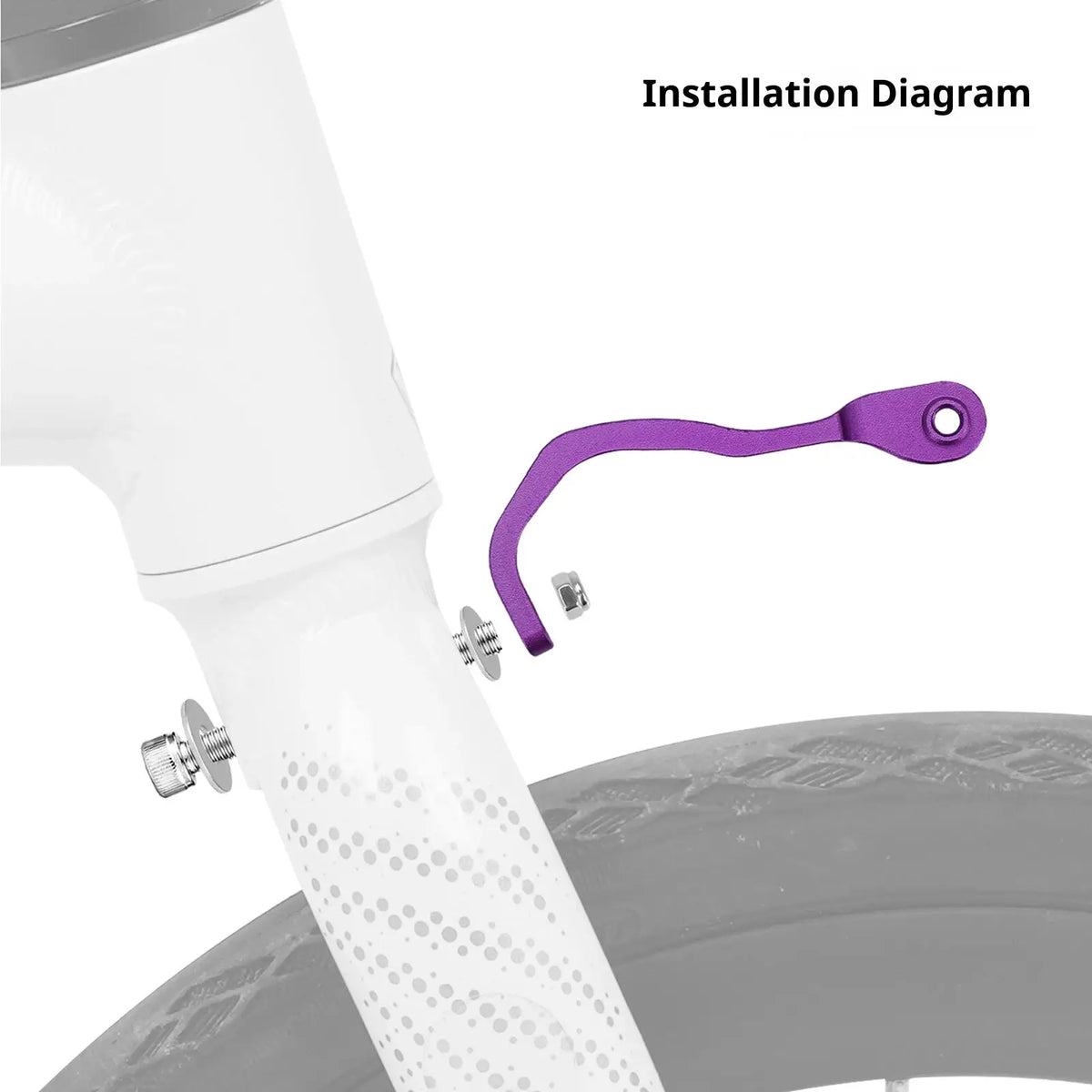 ENLEE Front Fork Light Holder Adjustable Aluminum Alloy Bracket For GOPRO Sport Camera Lamp Mount Stand Bike Accessories by InterCyprus Trading Ltd