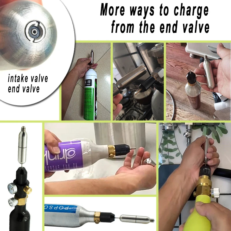 CO2 Refill Tank Cartridges &ndash; Multi Gas Compatibility