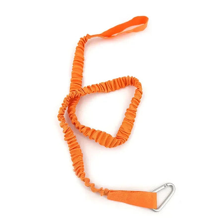DIZETION Kayak Paddle Leash 1PC &ndash; Adjustable Coiled Lanyard Orange