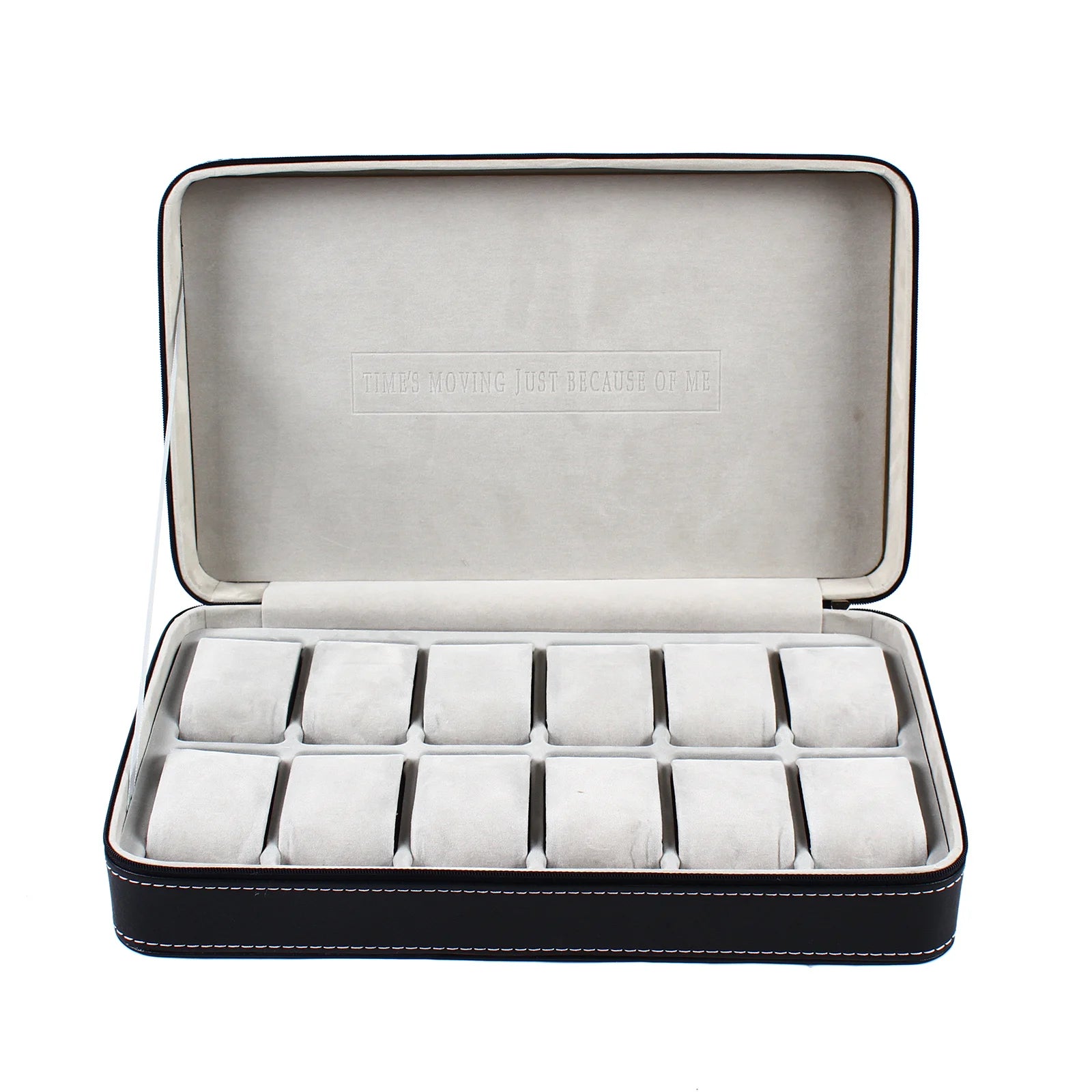 Watch Storage Box Black 6/10/12 Slots &ndash; Compact Travel Case
