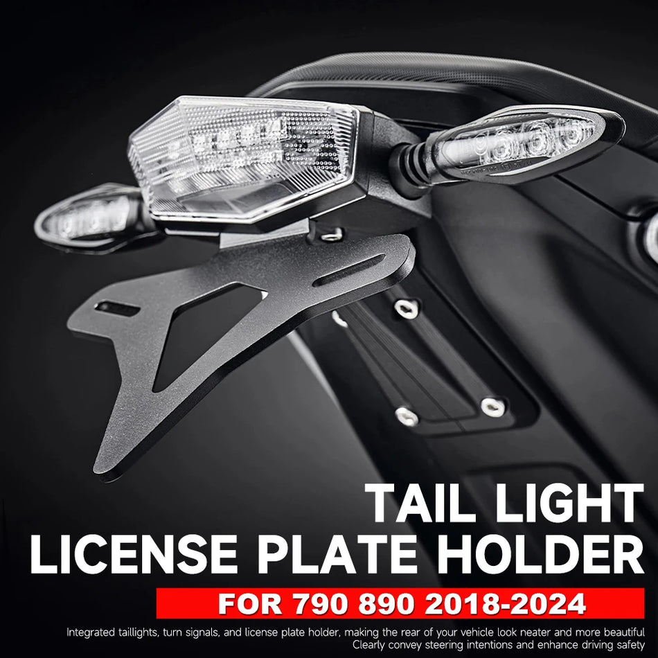 License Plate Holder with LED Tail Light for KTM 790 DUKE and 890 DUKE