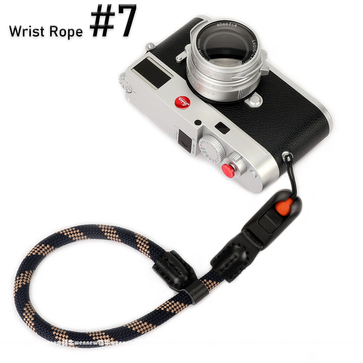 Quick Release Beads Round Rope Camera Strap for Canon, Nikon, Sony &amp; More Wrist Rope No 7