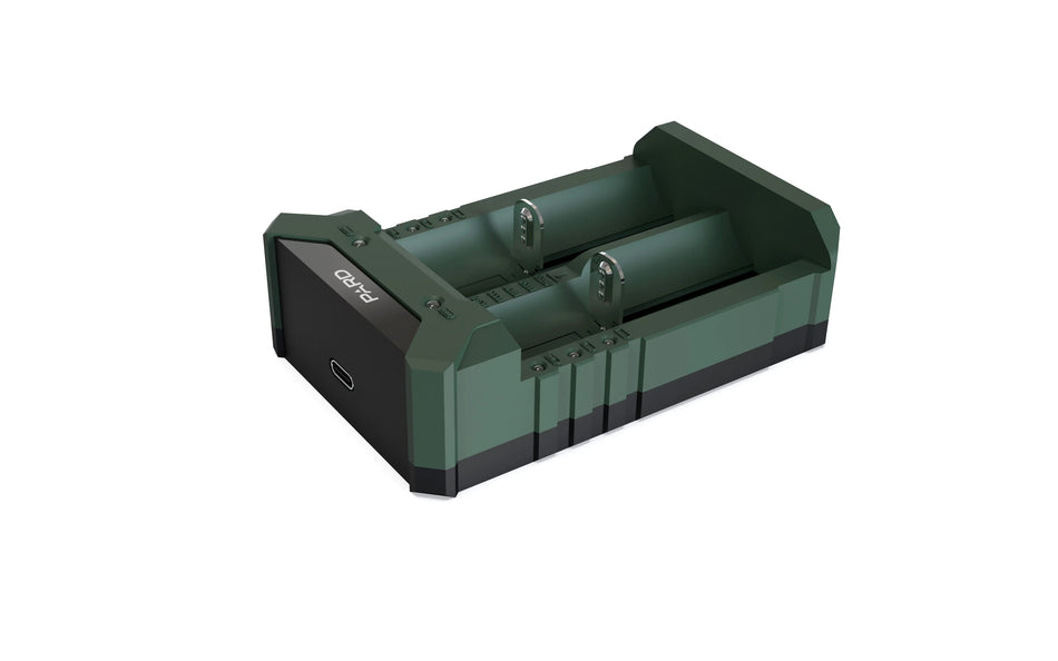 PARD CHARGER for 18650 BATTERY 2-slot Charging - Auto Stop