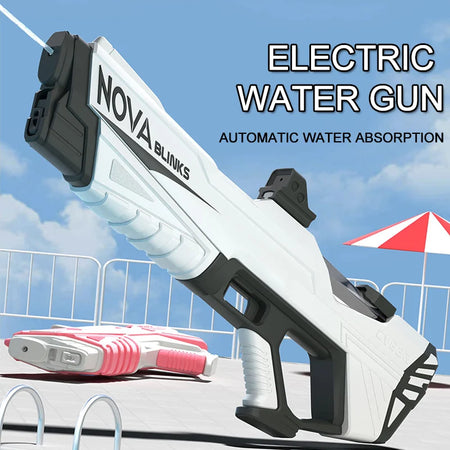 Automatic Electric Water Gun for Kids - High Capacity with Self-Absorption for Epic Outdoor Summer Water Battles