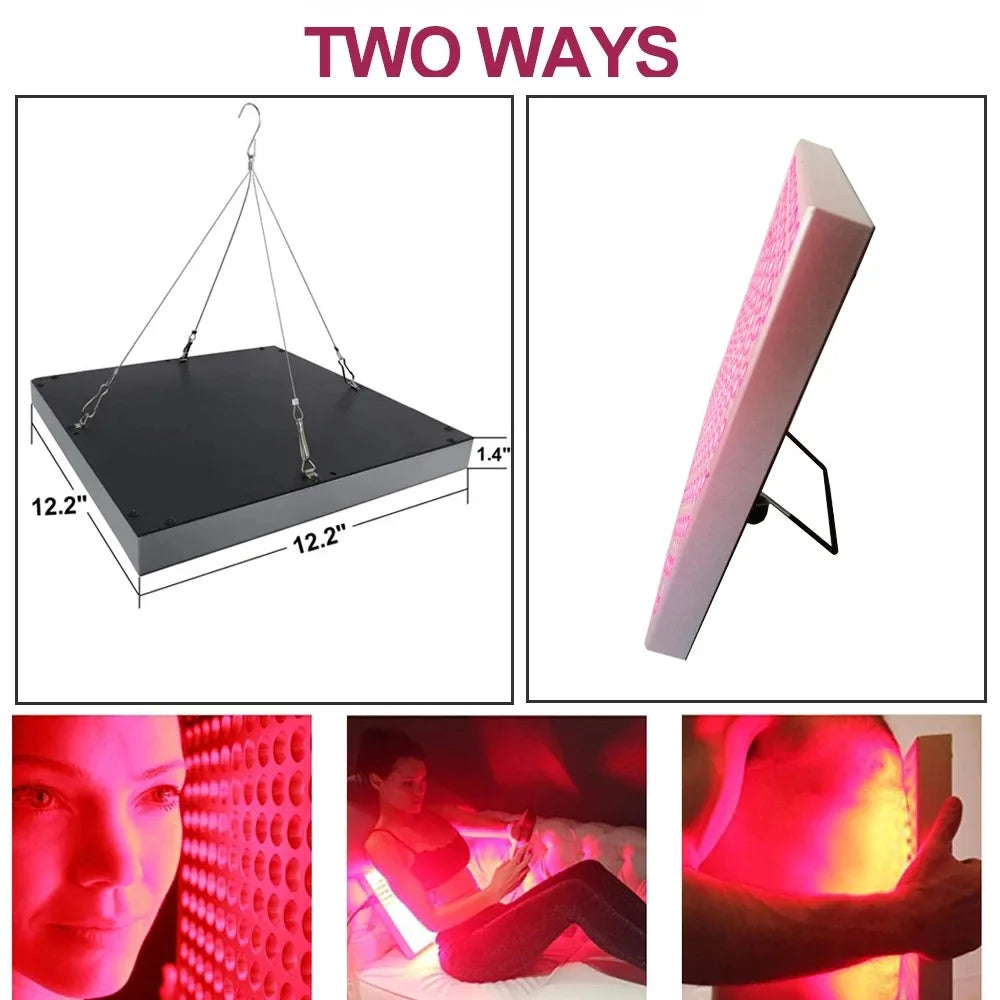 45W LED Red Light Therapy Panel Lamp - Skin Rejuvenation