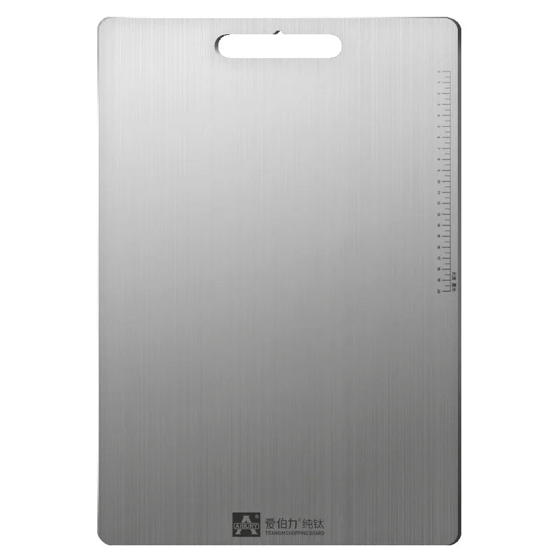 3.0mm Thickened Pure Titanium Cutting Board &ndash; Eco-Friendly Silver / 46X30X0.3cm