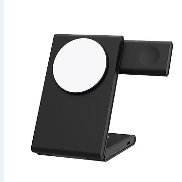 3 In 1 Foldable Wireless Charger Stand - Fast Charge Black