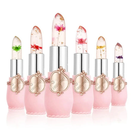 Flower Jelly Lipstick Set - Temperature Changing Lip Balm, 6pcs