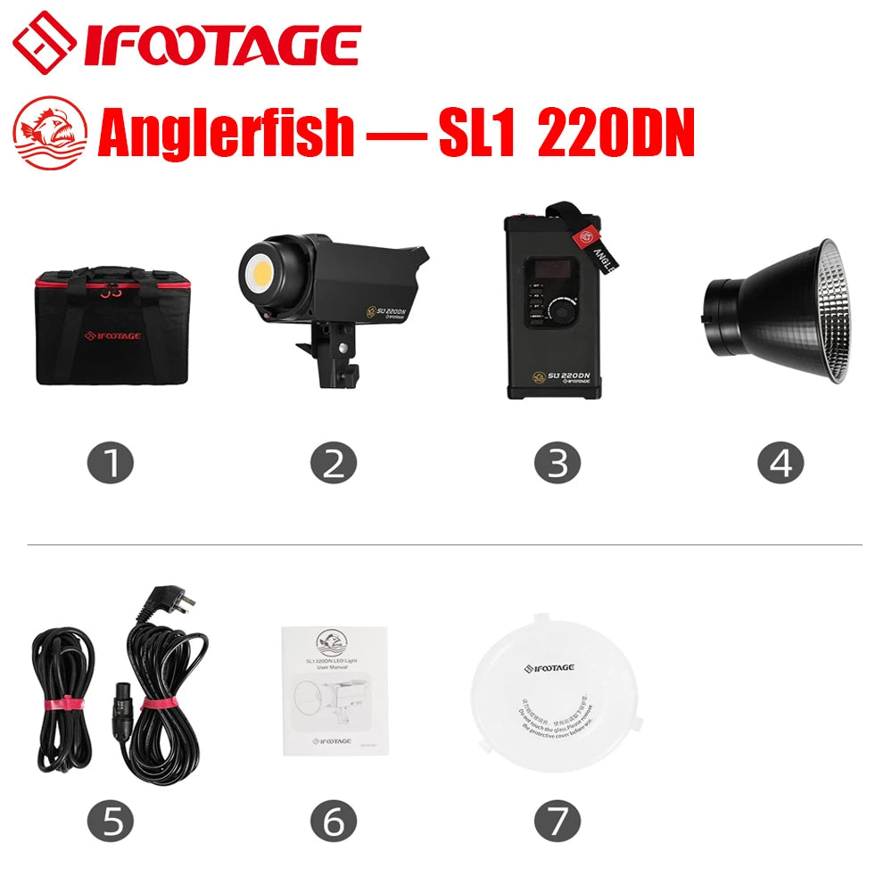 iFootage Anglerfish Spotlight 220DN &ndash; App Control Lighting SL1 220DN / US