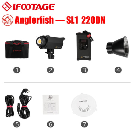 iFootage Anglerfish Spotlight 220DN &ndash; App Control Lighting SL1 220DN / US