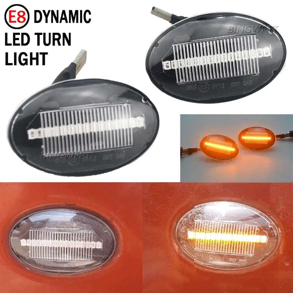 Turn Signal LED Side Marker Light Dynamic Blinker Indicator For Ford Fiesta MK3 MK4 KA Mondeo MK1 Transit Tourneo MK6 MK7 by InterCyprus Trading Ltd