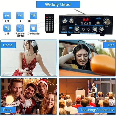 MAOZUA AK55 HiFi 90W Dual Channel Bluetooth Audio Amplifier