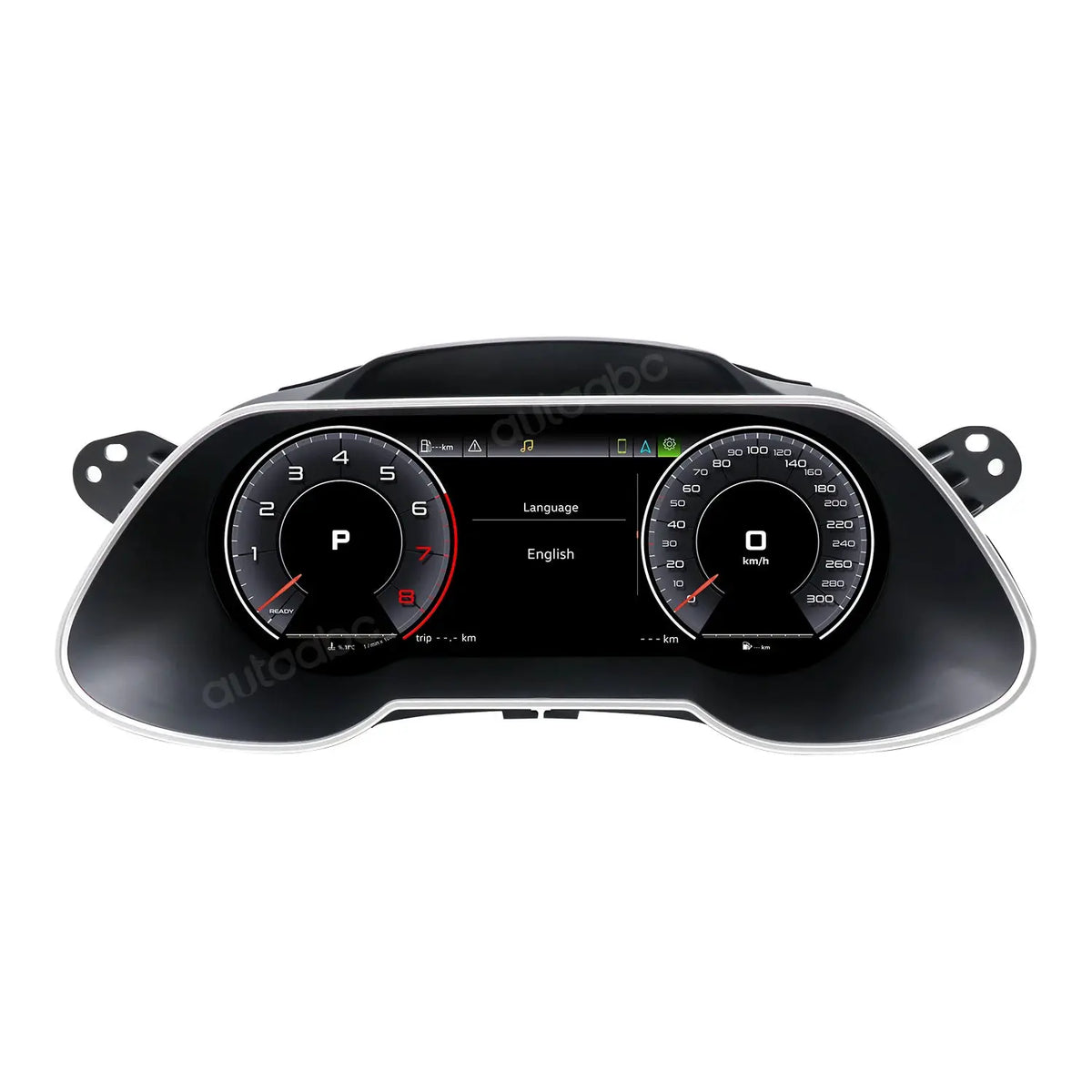 AUTOABC 12.3' LCD Digital Dashboard Cluster Wireless CarPlay Android Auto FOR AUDI A4 2012-2016 year With Airplay 5UI Function by InterCyprus Trading Ltd