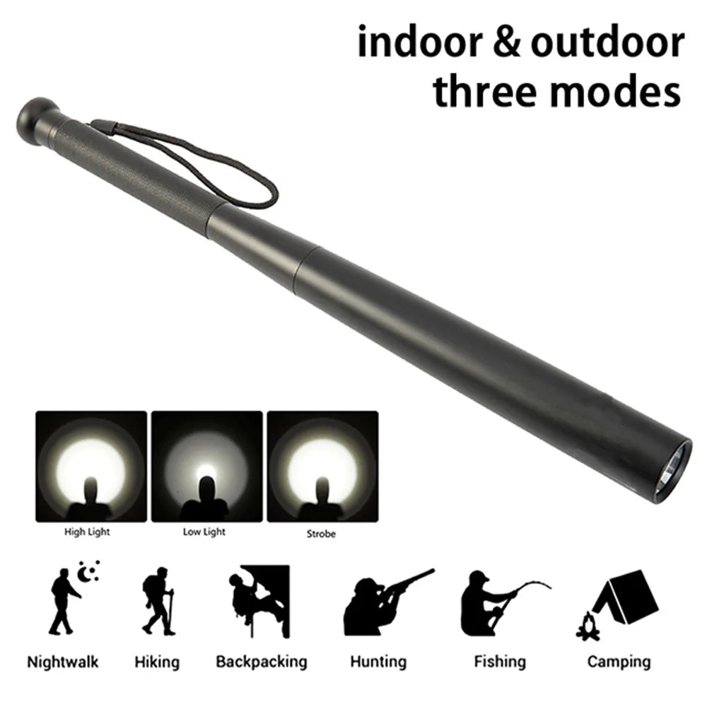 Baseball Bat Flashlight - Ultra Bright Outdoor Self Defense