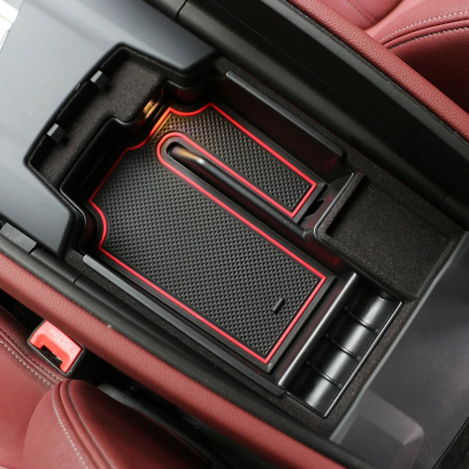 Center Console Armrest Storage Box for BMW 5 Series G30 G31 ABS Plastic Organizer