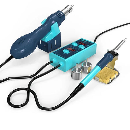 Bakon BK858E 2 In 1 Hot Air Rework Station &ndash; Auto Sleep Mode BK858E Set 1 / BR plug 220V