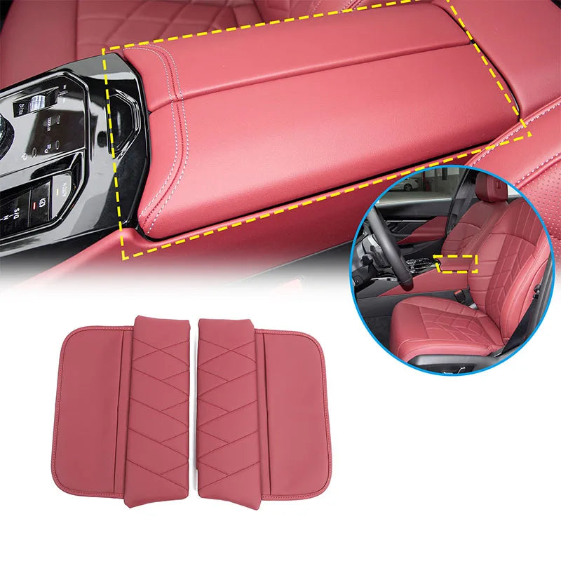 BMW Seria 5 I5 2024 Skórzana Mata Podłokietnika Konsoli 2 szt.