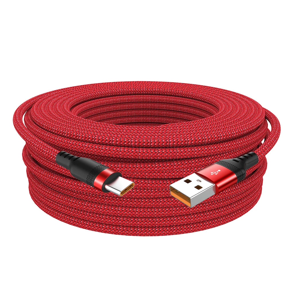 USB Type C Cable 5A Fast Charge Red USB C / 1m