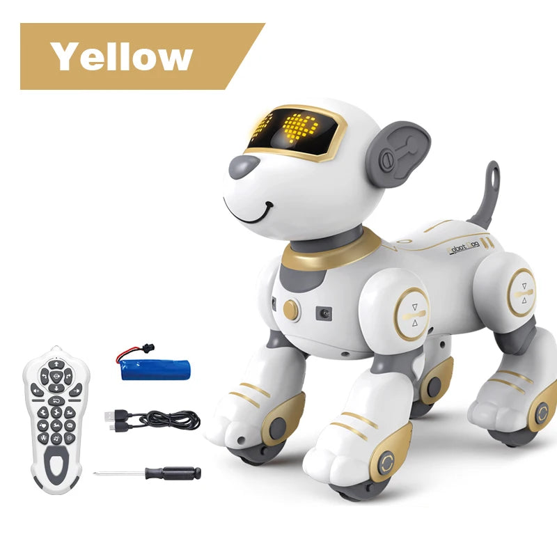 Remote Control Robot Dog &ndash; Smart Dancing Companion Toy gold
