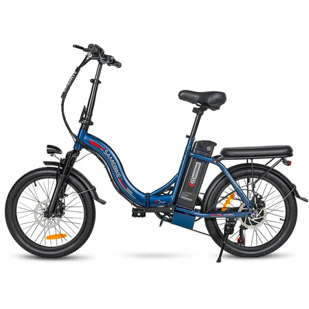 Samebike CY20 Folding Electric Bike &ndash; Removable Battery Dark Blue / Poland