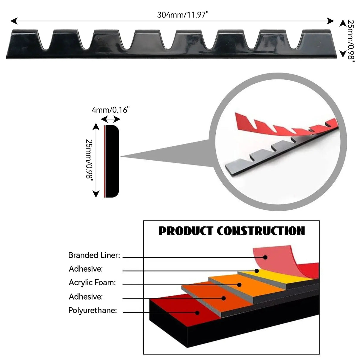 8PCS SPORT Universal Car Front Bumper Guard Chassis Anti-Scratch Anti-Skid Kit Scrape Protector Skid Plate DIY with Pre-Attach by InterCyprus Trading Ltd