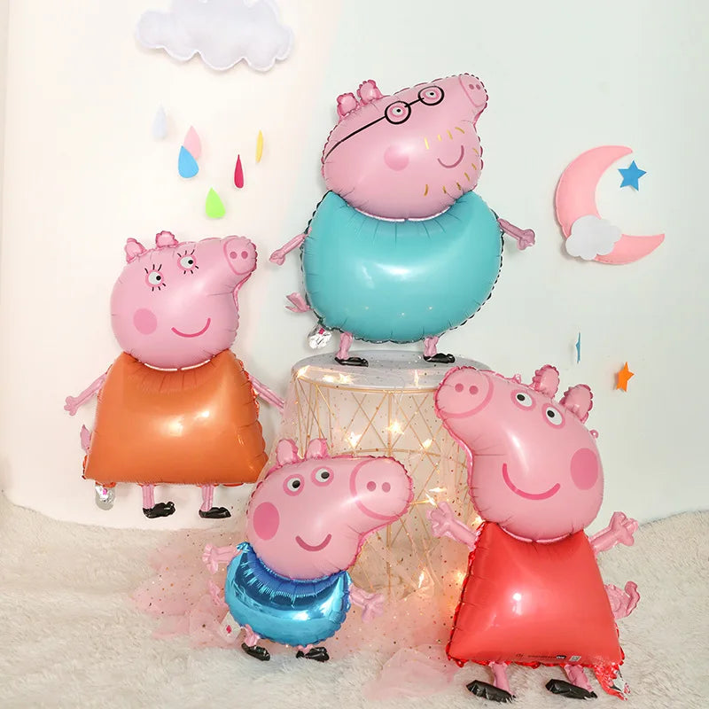 Peppa Pig Cartoon Balloon Set for Kid Birthday Party Decor - Cyprus