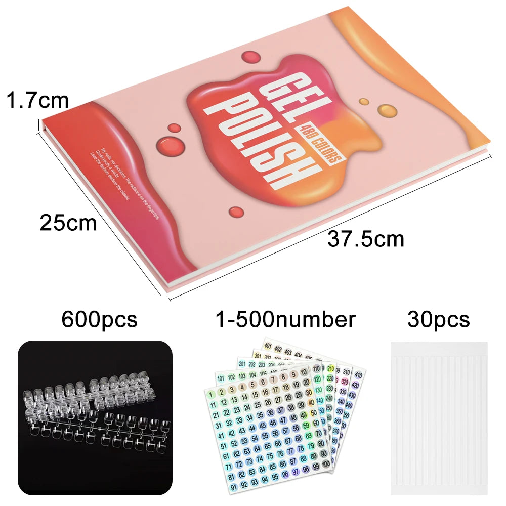 P-SB10-480 Nail Color Display Shelf &ndash; Nail Art Sample Book