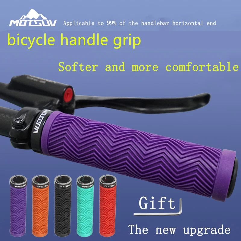MOTSUV Bicycle Grips &ndash; Non Slip Lock Ring Design MTB