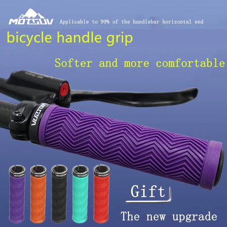 MOTSUV Bicycle Grips &ndash; Non Slip Lock Ring Design MTB