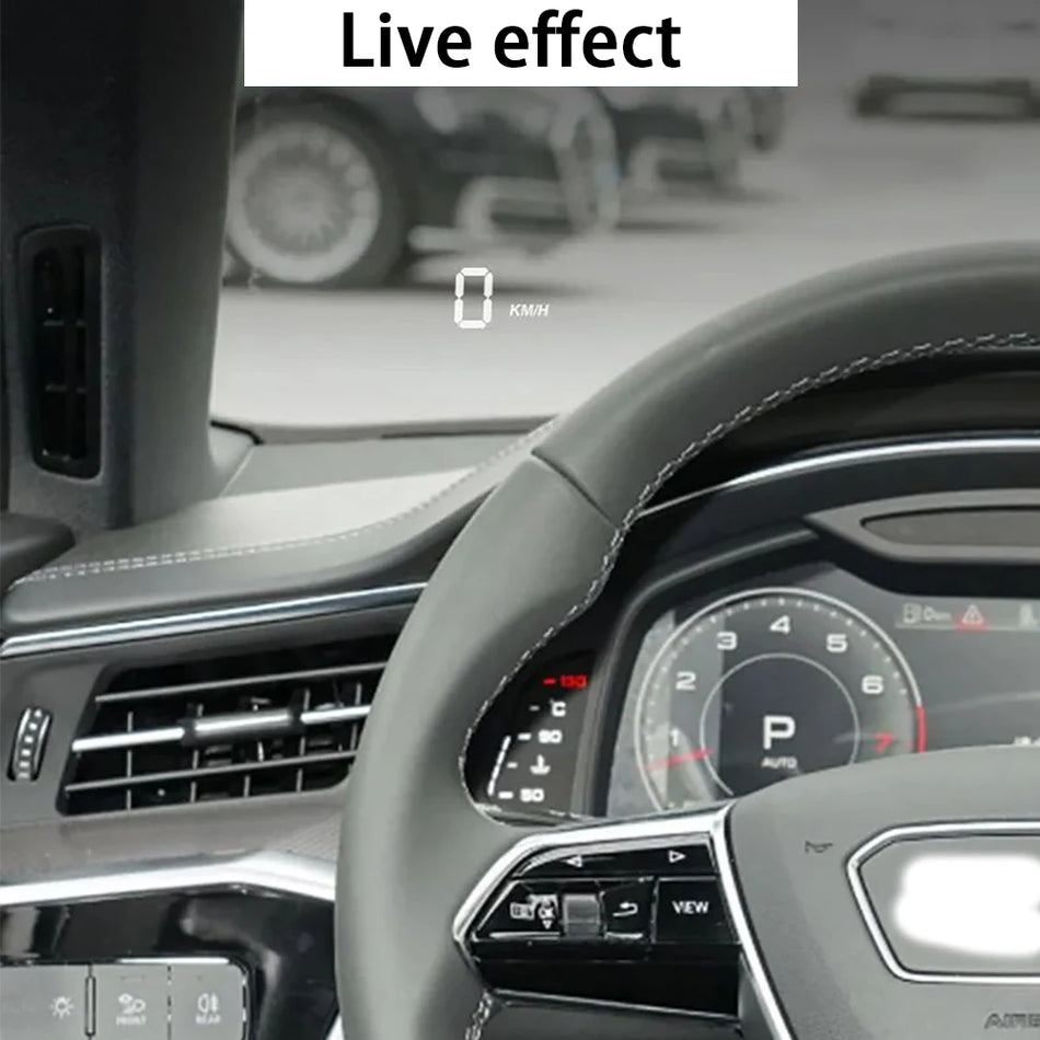 Audi A6 S6 RS6 C8 4K Araç HUD ile Hız Göstergesi Projeksiyonu Kablolu Dash Aksesuarı Head Up Display