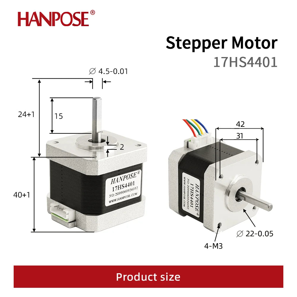 Nema 17 Stepper Motor 17HS4401-D &ndash; Exceptional Precision and Reliability