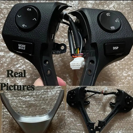 Steering Wheel Switch Audio Bluetooth Control Button with U-frame 84250-02560 For TOYOTA RAV4 Corolla 14-18 For Yaris 18-22 by InterCyprus Trading Ltd