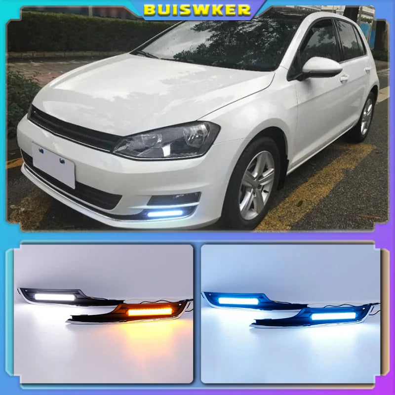 LED Dagrijverlichting Voor VW Golf 7 2013 2016 12V 2Stuks