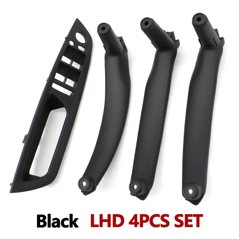 4PCS Set Car Front Driver Door Handle Armrest Cover Interior Door Pull Handle Panel Trim Cover For BMW X5 X6 E70 E71 2007-2013 by InterCyprus Trading Ltd