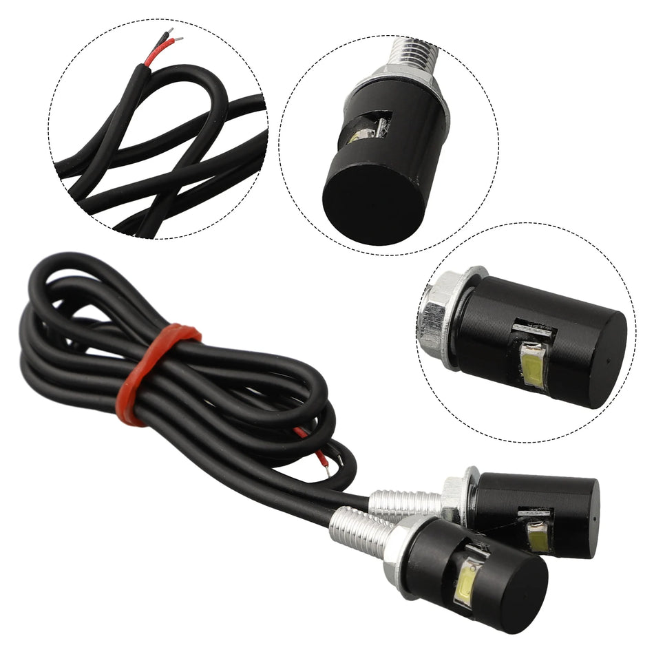 Luci per Targa LED NightKist per Auto, Facile Installazione, Lunga Durata, Nere